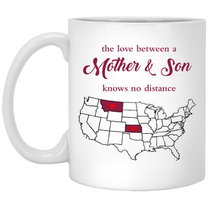 Kansas Montana The Love Between Mother And Son Mug - Mug Teezalo