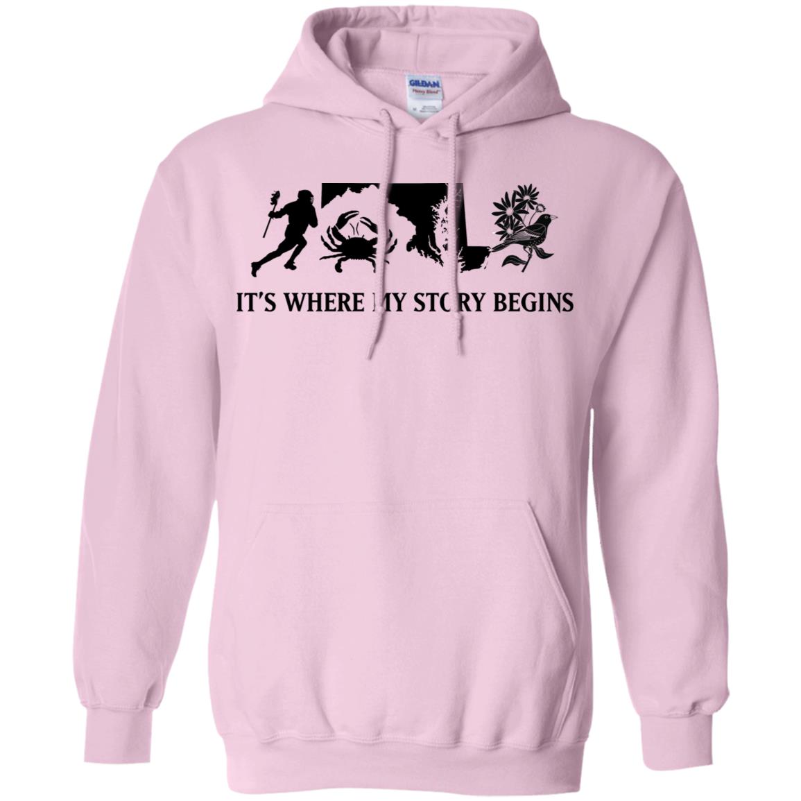 Maryland Where My Story Begins T-shirt - T-shirt Teezalo