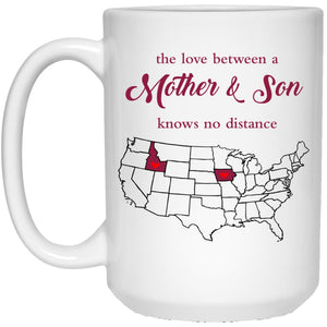 Iowa Idaho The Love Between Mother And Son Mug - Mug Teezalo