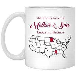 Mississippi Minnesota The Love Between Mother And Son Mug - Mug Teezalo