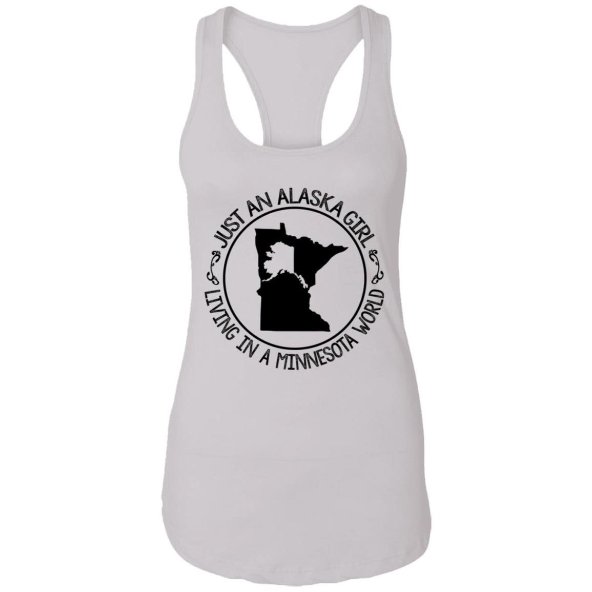 Just An Alaska Girl Living In A California World T-Shirt - T-shirt Teezalo