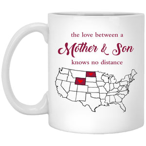 North Dakota Wyoming The Love Between Mother And Son Mug - Mug Teezalo