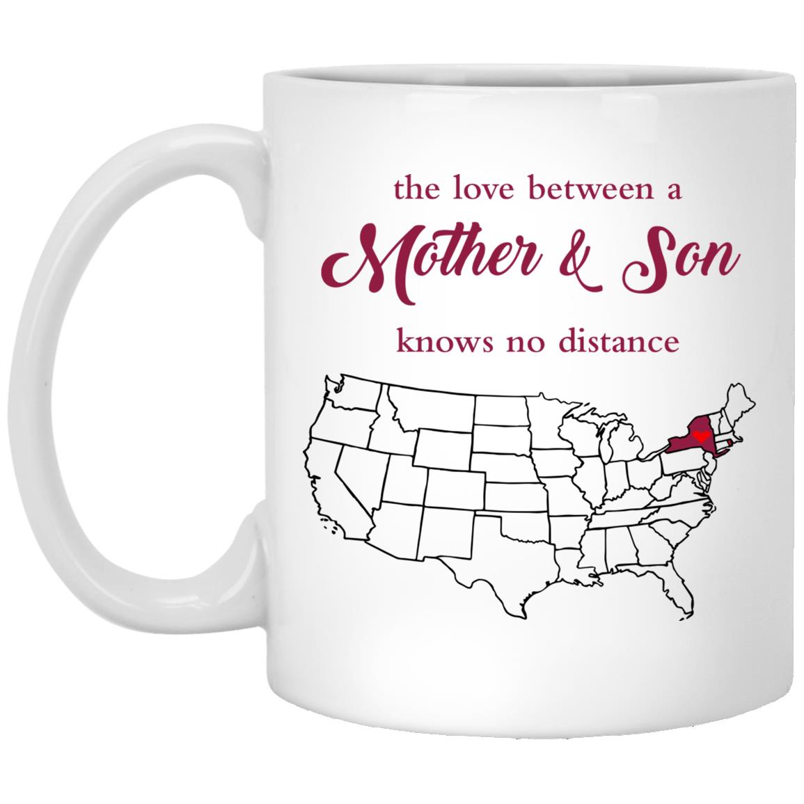 Rhode Island New York The Love Between Mother And Son Mug - Mug Teezalo