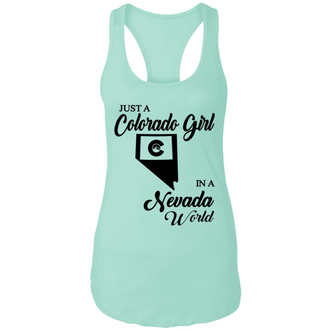 Just A Colorado Girl In A Nevada World T-shirt - T-shirt Teezalo