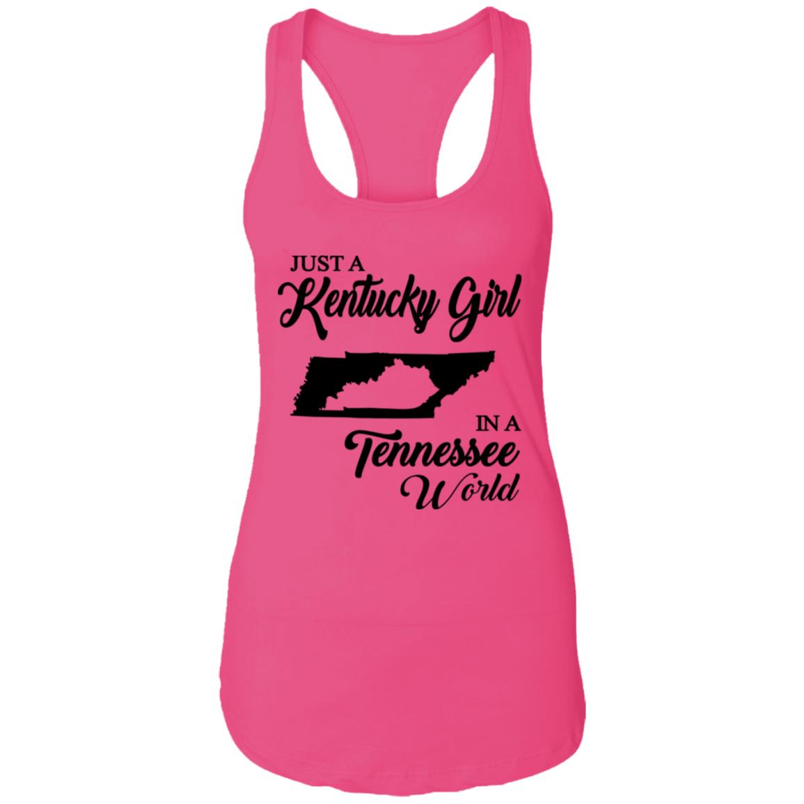 Just A North Dakota Girl In A Tennessee World T Shirt - T-shirt Teezalo