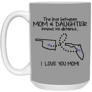 Florida Oklahoma The Love Between Mom And Daughter Mug - Mug Teezalo