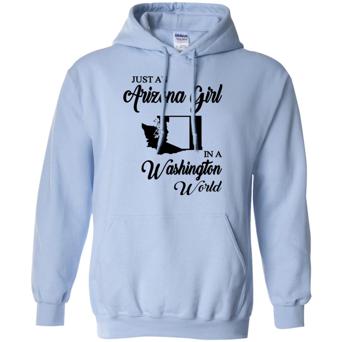 Just An Arizona Girl In A Washington World T-Shirt - T-shirt Teezalo