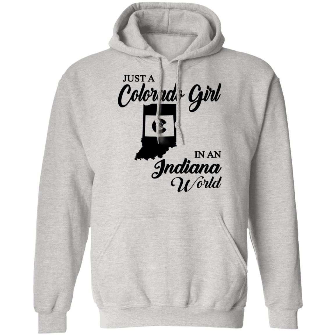 Just A Colorado Girl In An Indiana World T-shirt - T-shirt Teezalo