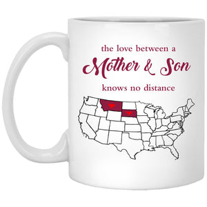 Montana South Dakota The Love Between Mother And Son Mug - Mug Teezalo