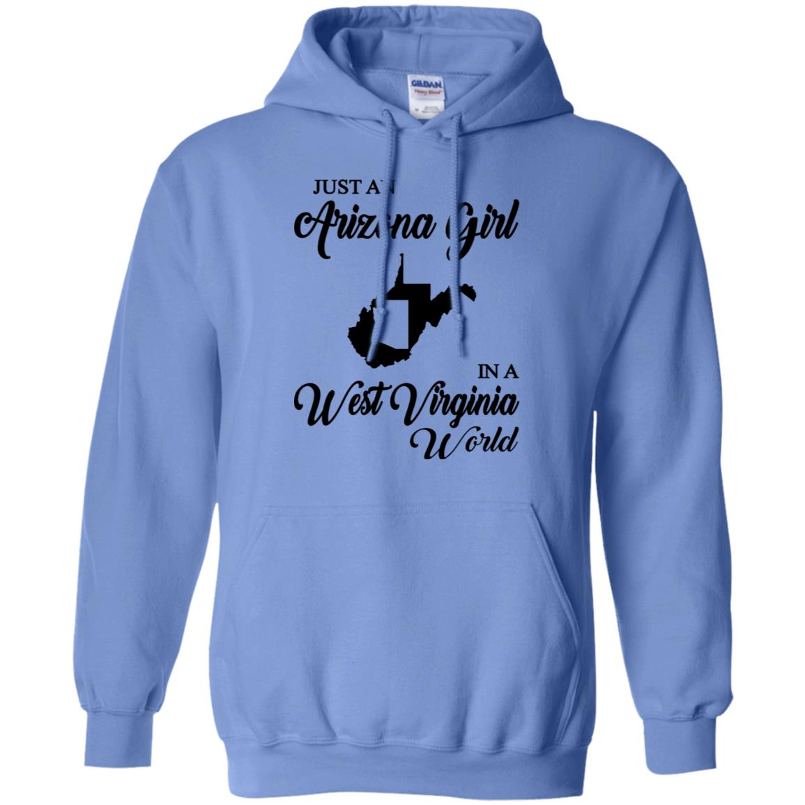 Just An Arizona Girl In A West Virginia World T-Shirt - T-shirt Teezalo