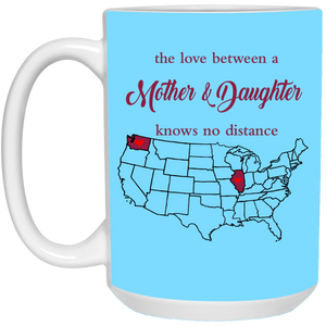 Washington Illinois The Love A Mother And Daughter Mug - Mug Teezalo