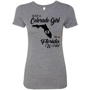Just A Colorado Girl In A Florida World T-Shirt - T-shirt Teezalo