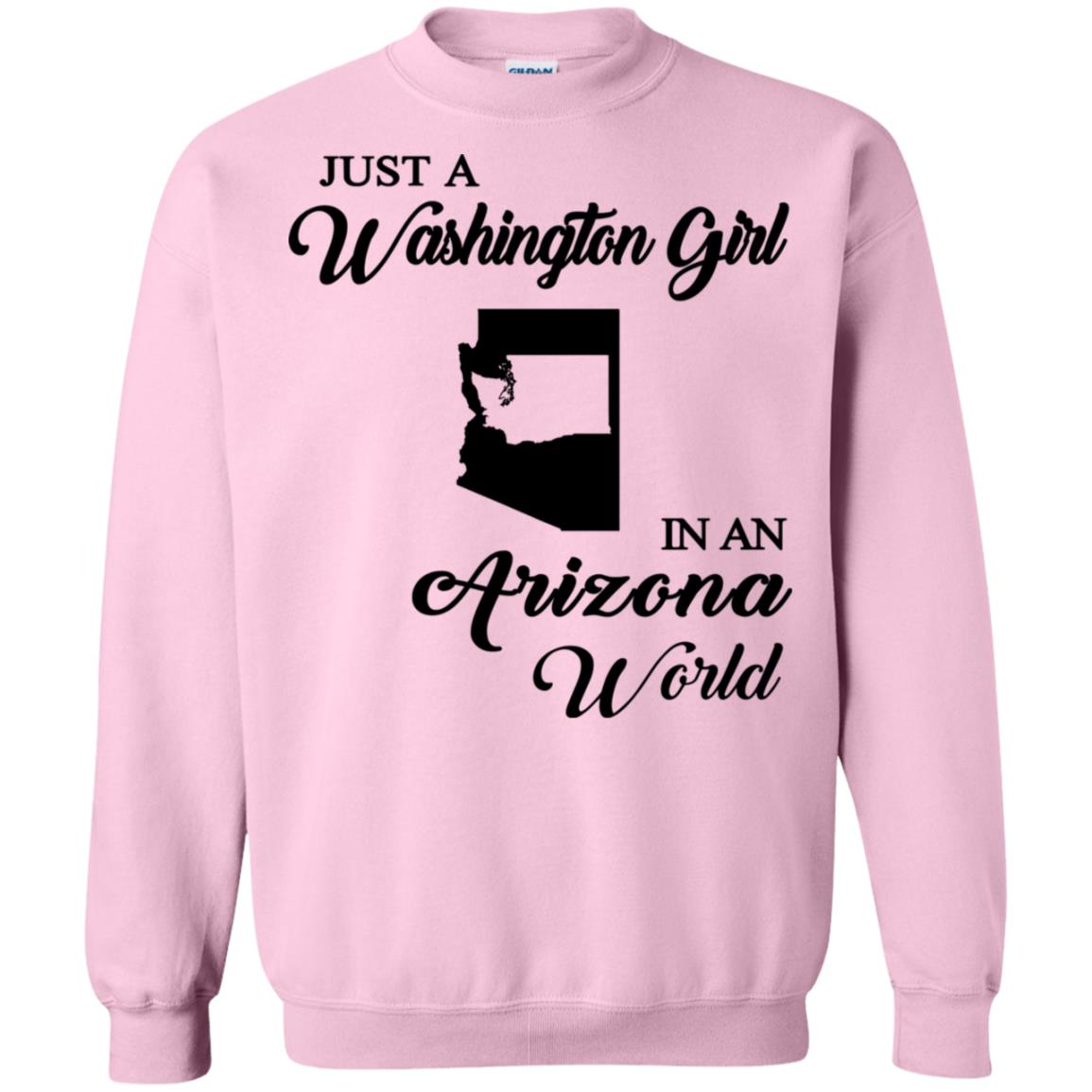 Just A Washington Girl In An Arizona World T-Shirt - T-shirt Teezalo