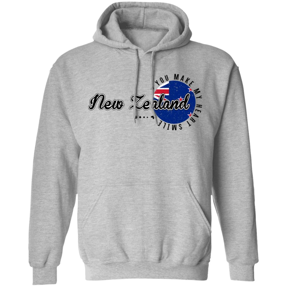 New Zealand You Make My Heart Smile Hoodie - T-shirt Teezalo