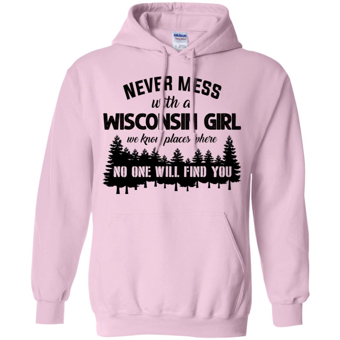 Never Mess With A Wisconsin Girl Funny T-shirt - T-shirt Teezalo