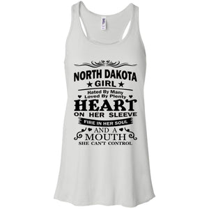 North Dakota Girl Hated By Many Loved By Plenty Hoodie - Hoodie Teezalo