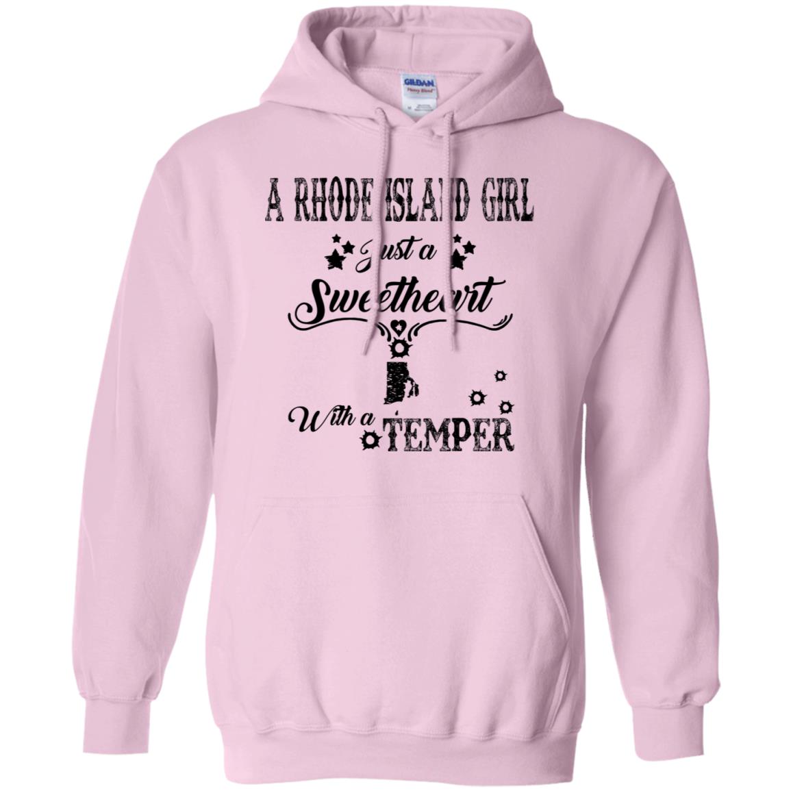 Rhode Island Girl Just A Sweetheart With A Temper T-shirt - T-shirt Teezalo