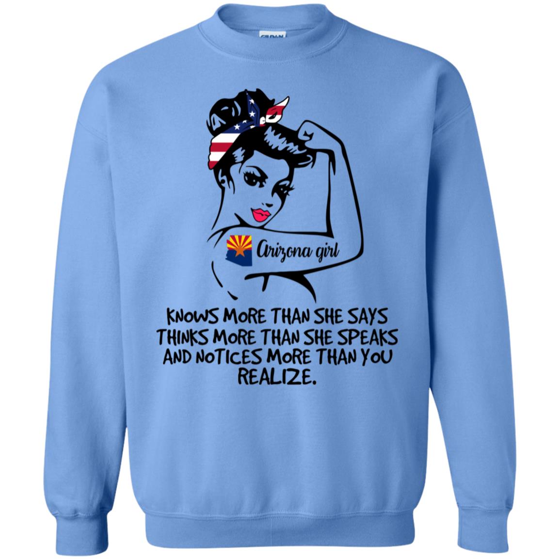 Arizona Girl Knows More Than She Says Hoodie - Hoodie Teezalo