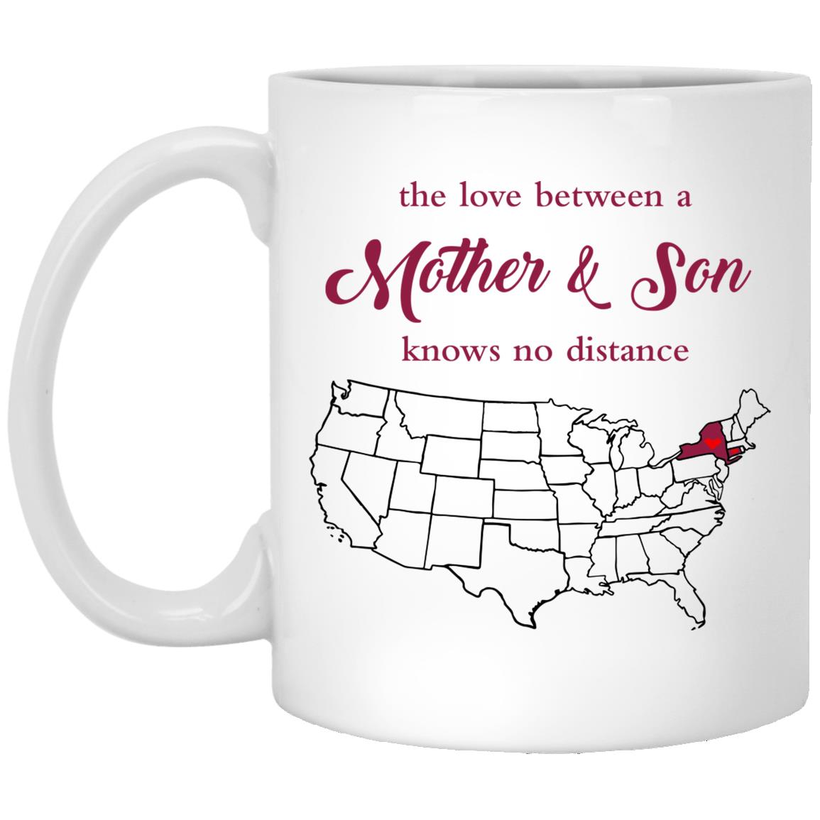 Connecticut New York The Love Between Mother And Son Mug - Mug Teezalo