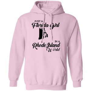 Just A Florida Girl In A Rhode Island World T-Shirt - T-Shirt Teezalo