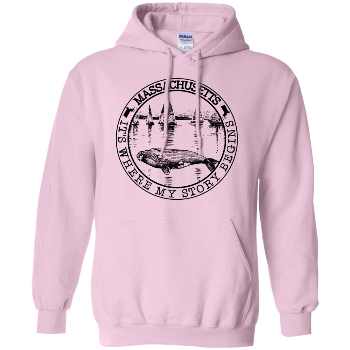 Massachusetts Where My Story Begins Hoodie - Hoodie Teezalo