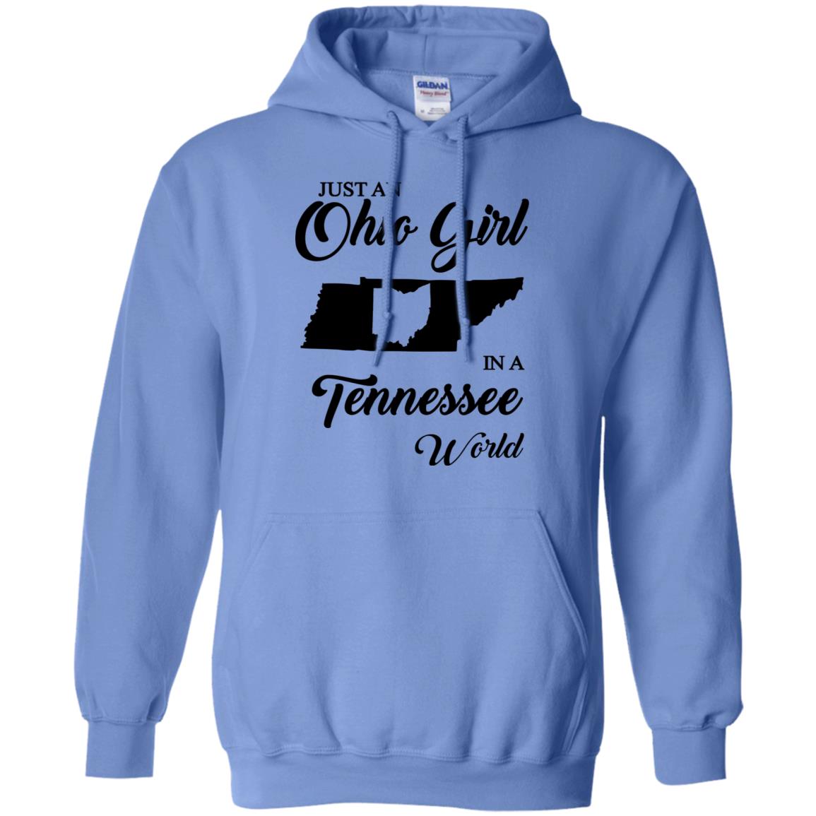 Just An Ohio Girl In A Tennessee World T-Shirt - T-shirt Teezalo