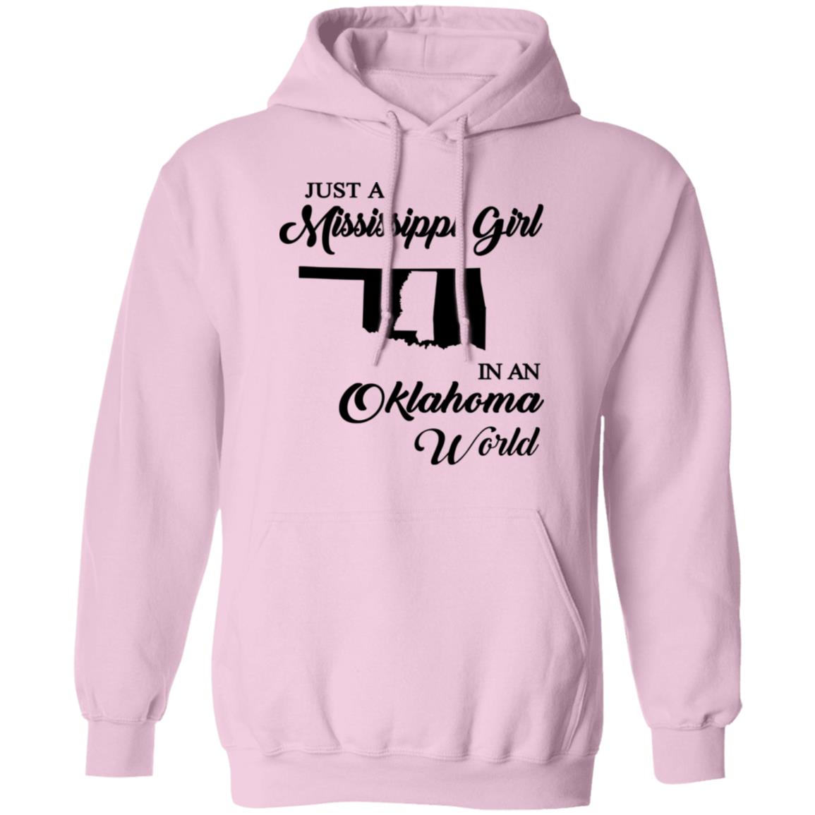 Just A Mississippi Girl In An Oklahoma World T-Shirt - T-shirt Teezalo