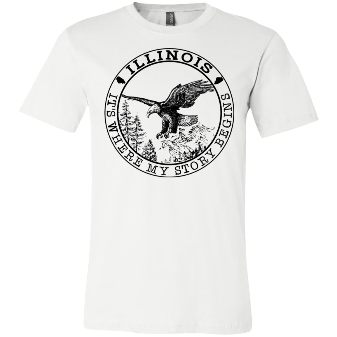 Illinois It's Where My Story Begins Hoodie - Hoodie Teezalo