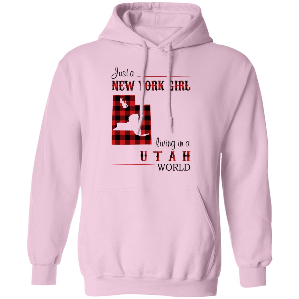 Just A New York Girl Living In Utah World T-Shirt - T-shirt Teezalo