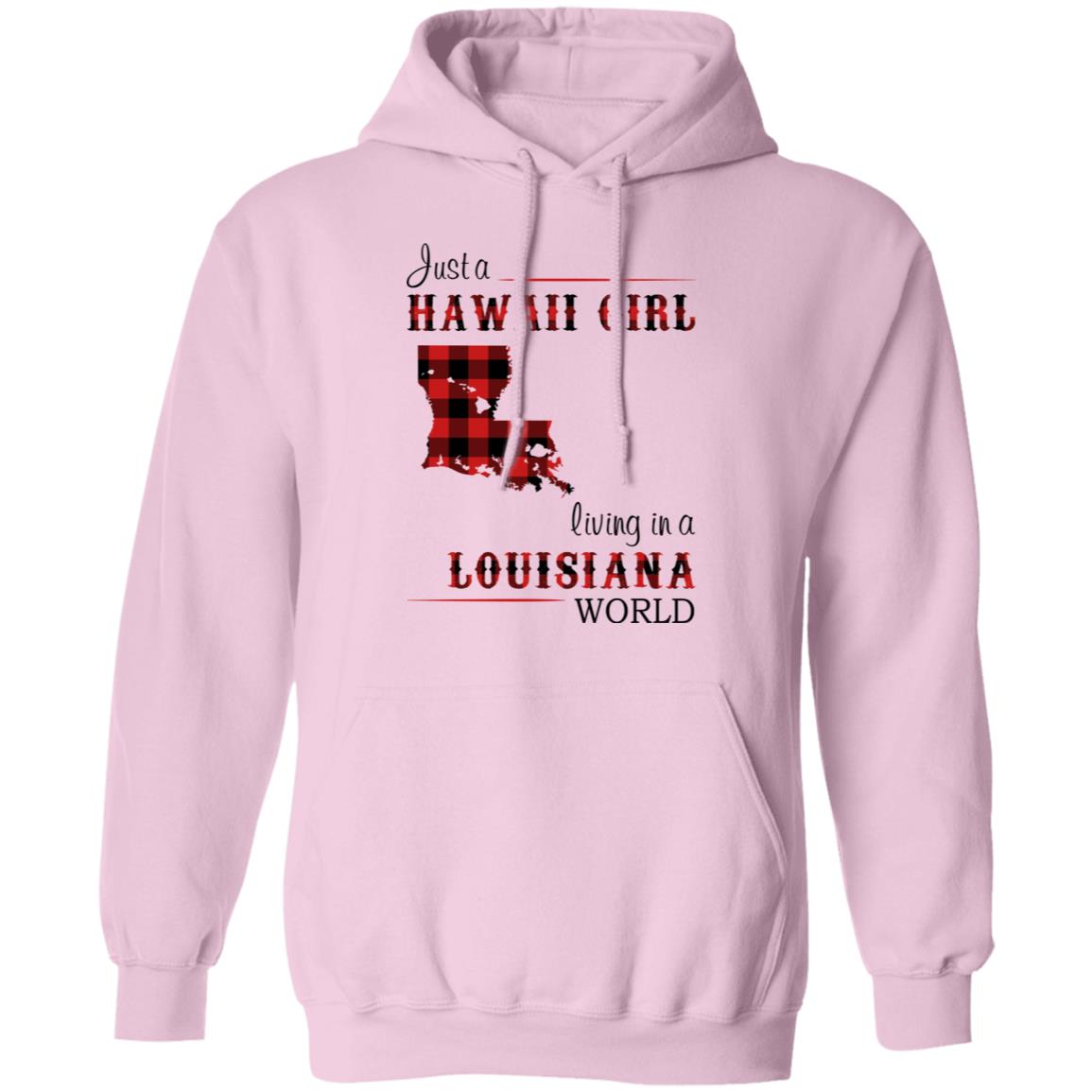 Just A Hawaii Girl Living In A Louisiana World T-shirt - T-shirt Teezalo