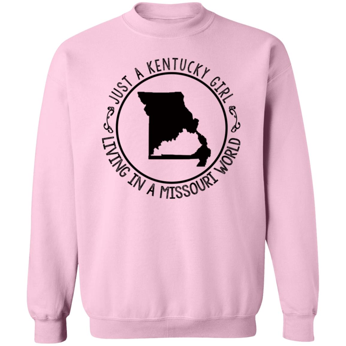 Kentucky Girl Living In Missouri World T-Shirt - T-shirt Teezalo
