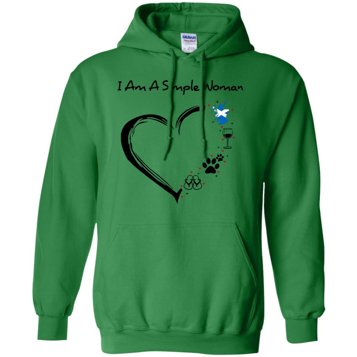 Scotland I Am A Simple Woman Hoodie - Hoodie Teezalo