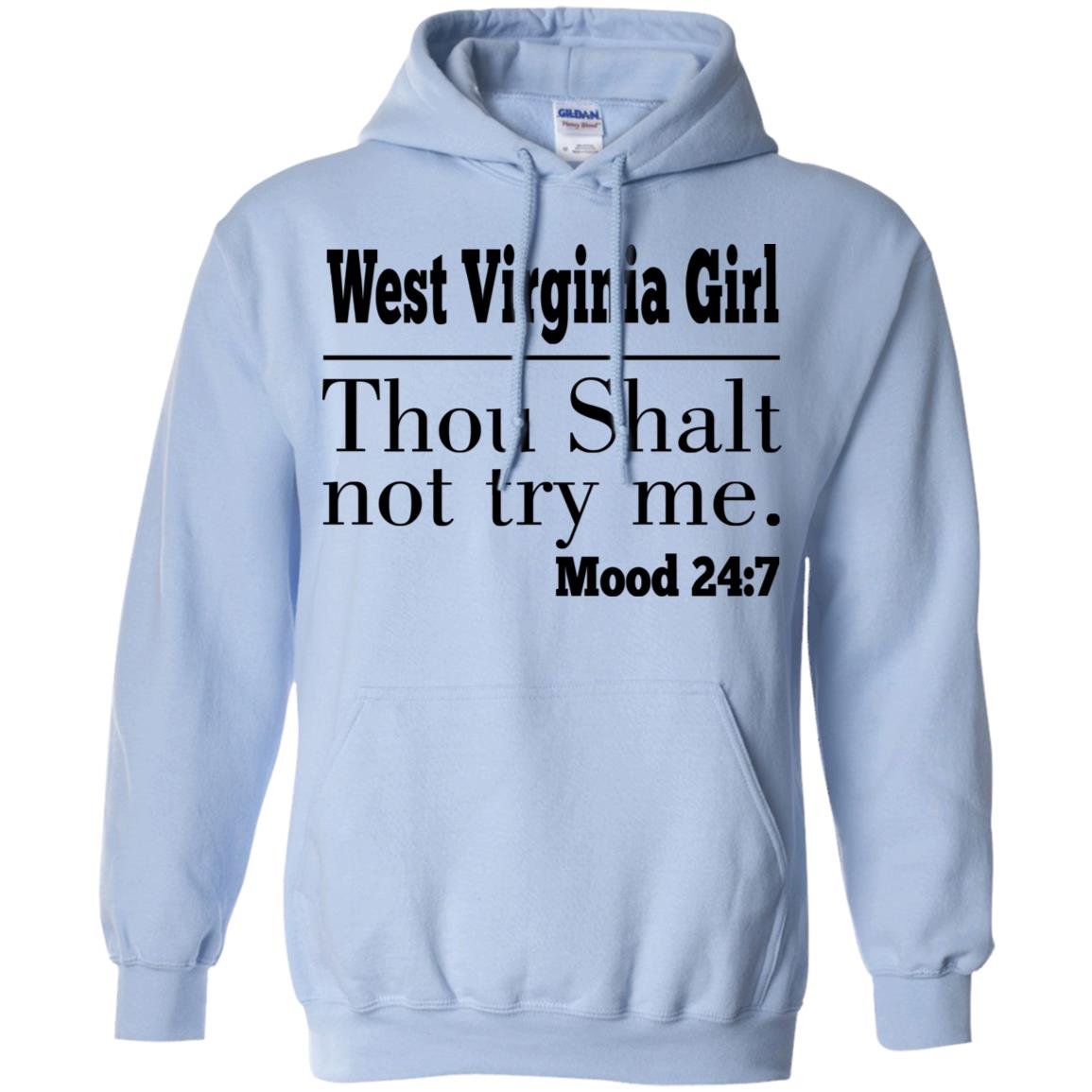 West Virginia Girl Thou Shalt Not Try Me T Shirt - T-shirt Teezalo