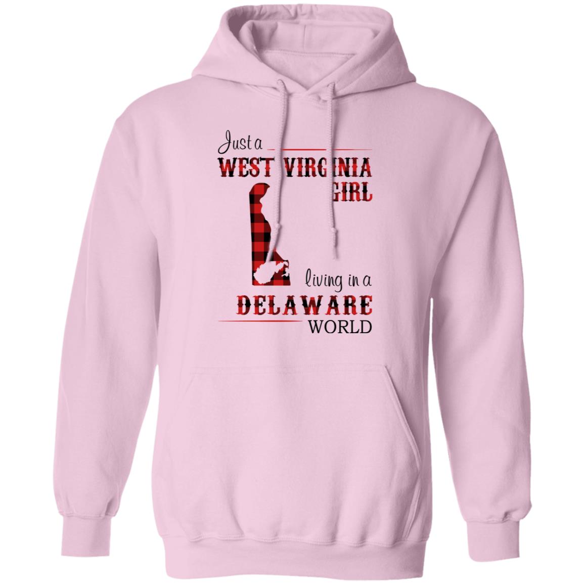 Just A West Virginia Living In A Delaware World T Shirt - T-shirt Teezalo