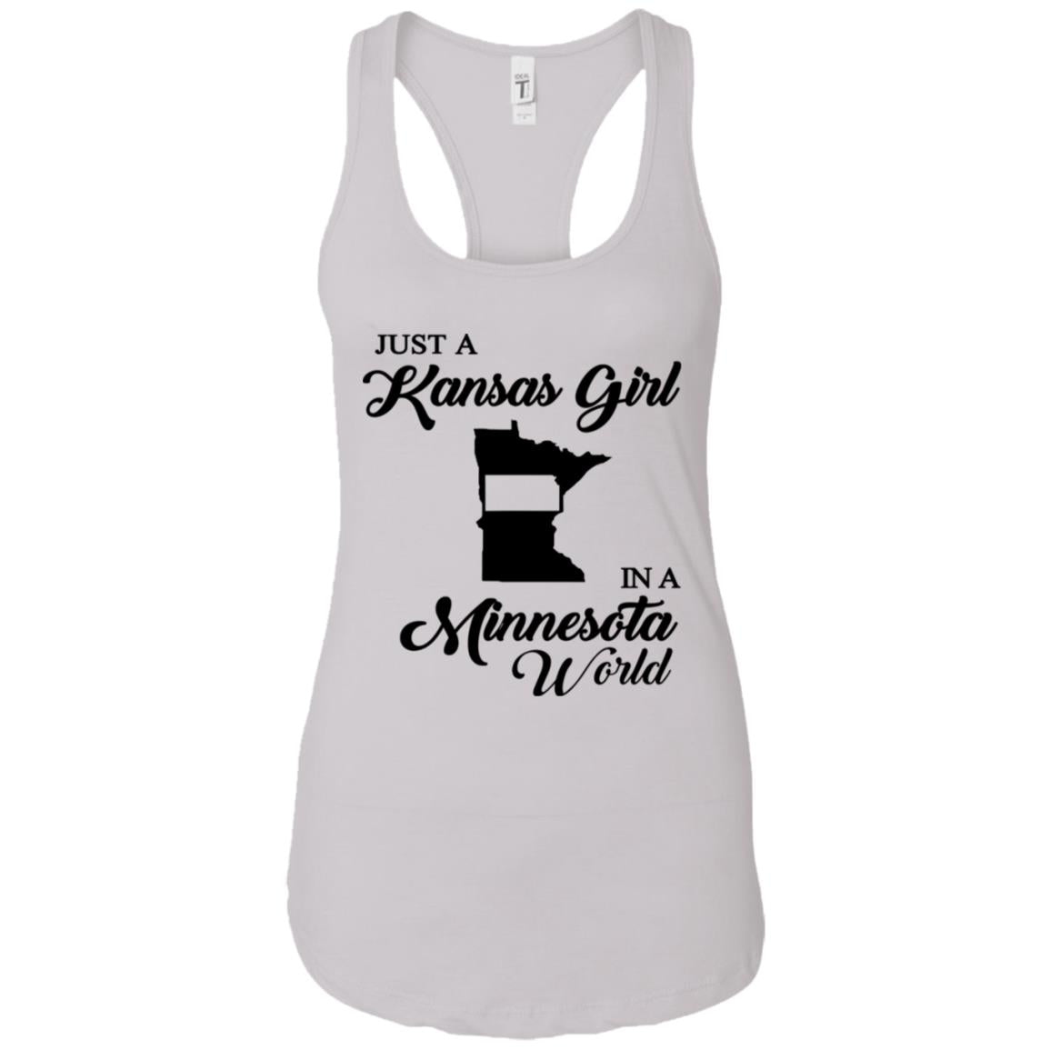 Just A Kansas Girl In A Minesota World T- Shirt - T-shirt Teezalo