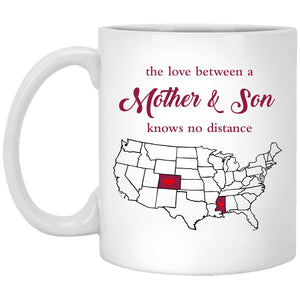 Mississippi Colorado The Love Between Mother And Son Mug - Mug Teezalo