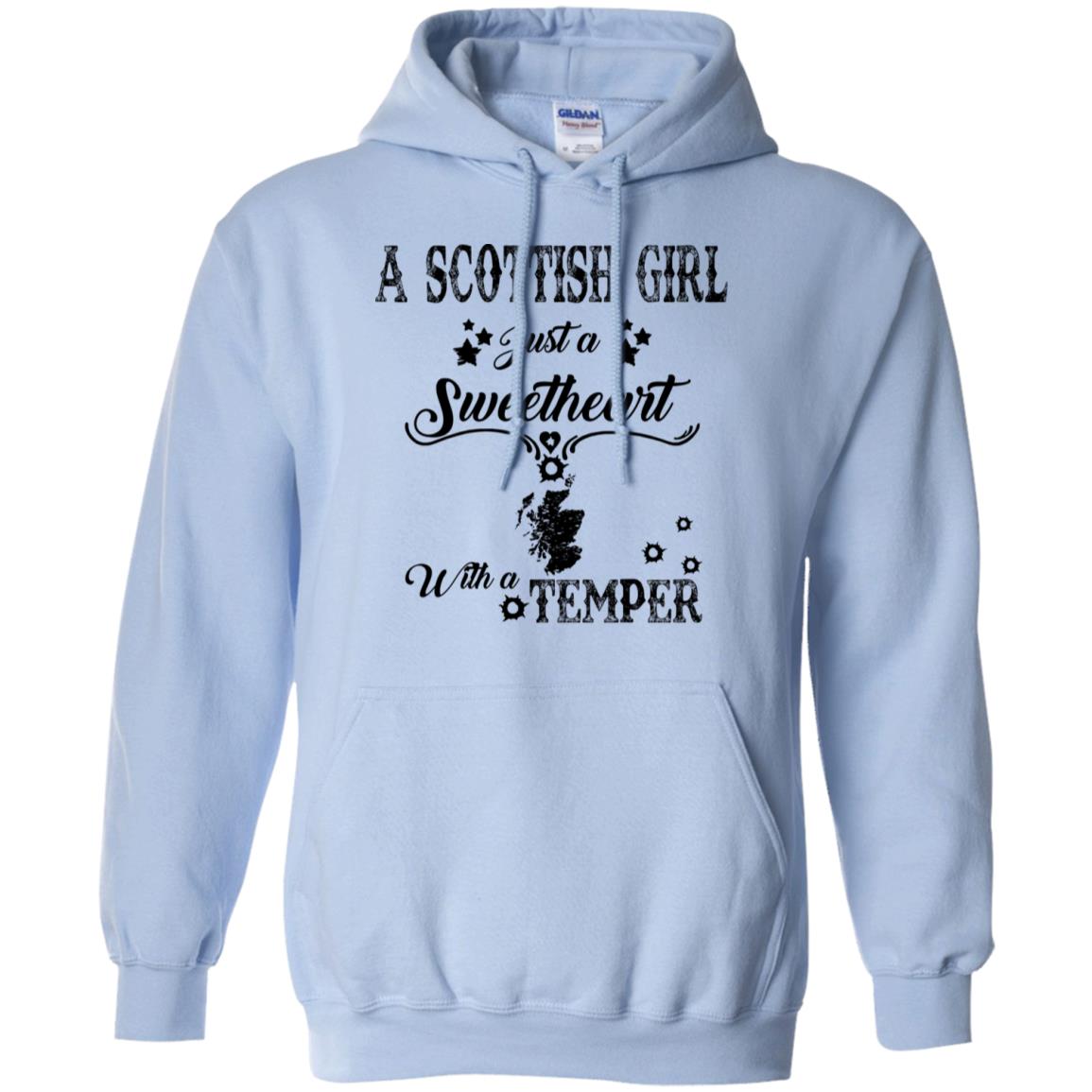 Scottish Girl Just A Sweetheart With A Temper T-Shirt - T-shirt Teezalo