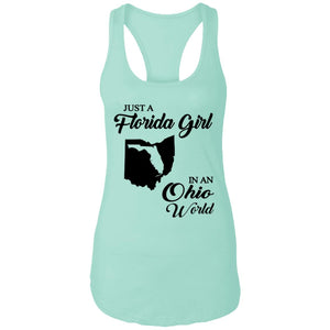 Just A Florida Girl In An Ohio World T-Shirt - T-Shirt Teezalo