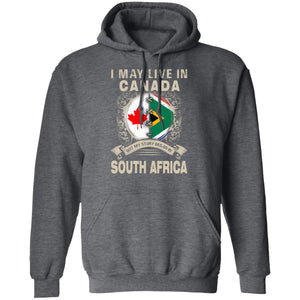 Live In Canada But My Story Began In South Africa T-Shirt - T-shirt Teezalo