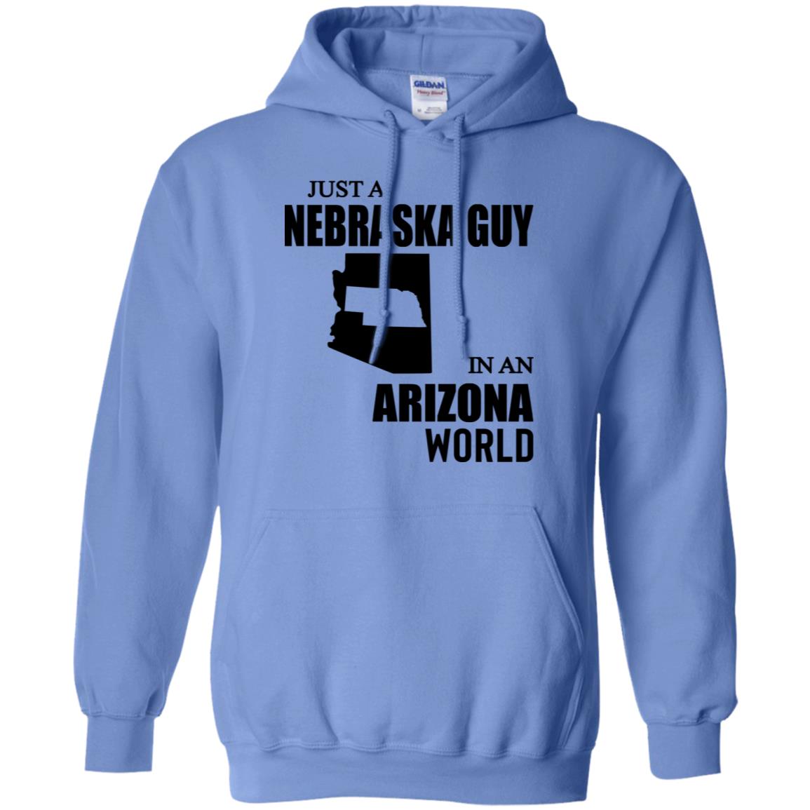 Just A Nebraska Guy In An Arizona World T-shirt - T-shirt Teezalo