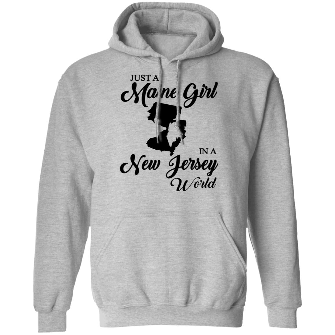 Just A Maine Girl In A Jersey World T-Shirt - T-shirt Teezalo