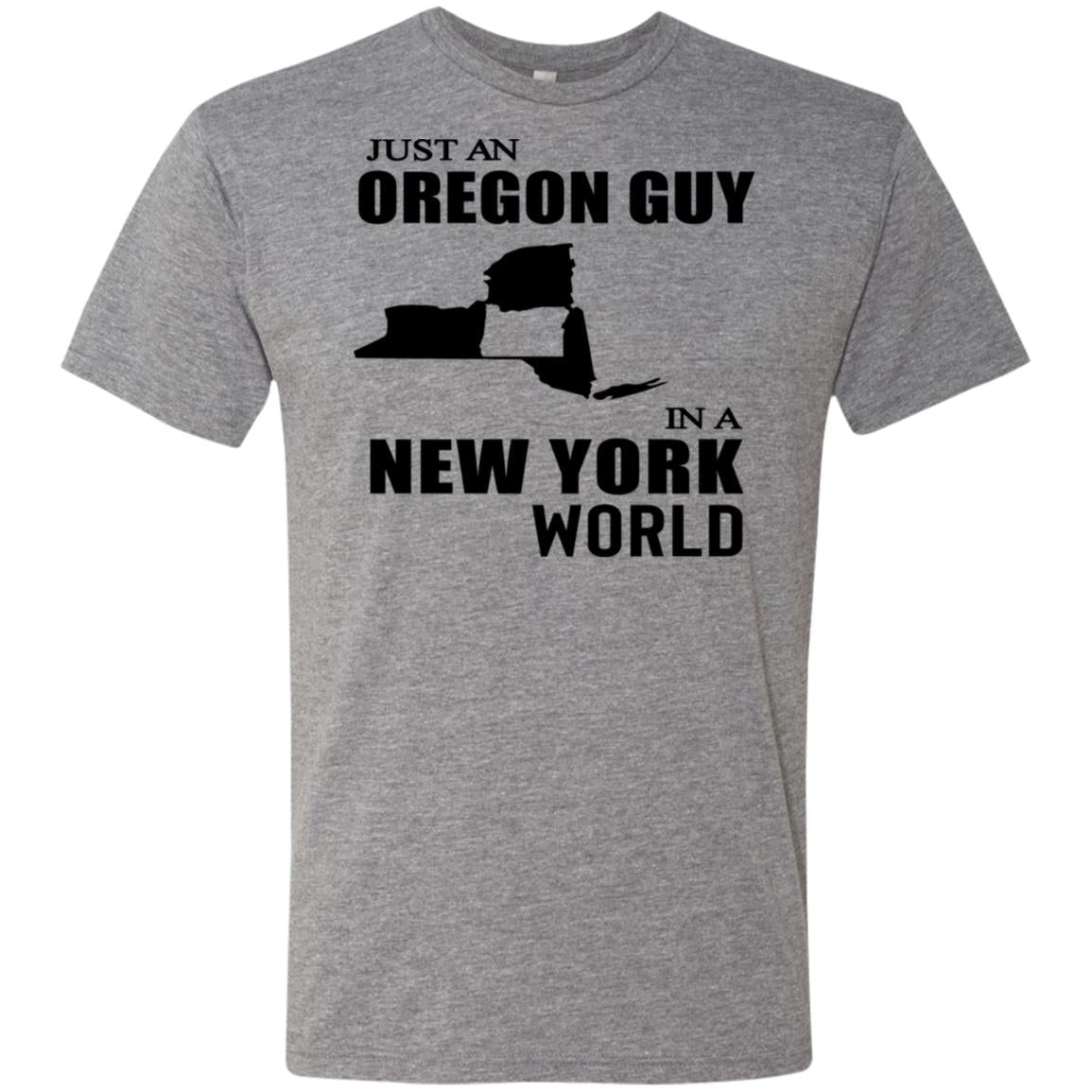 Just An Oregon Guy In A New York World Hoodie - Hoodie Teezalo