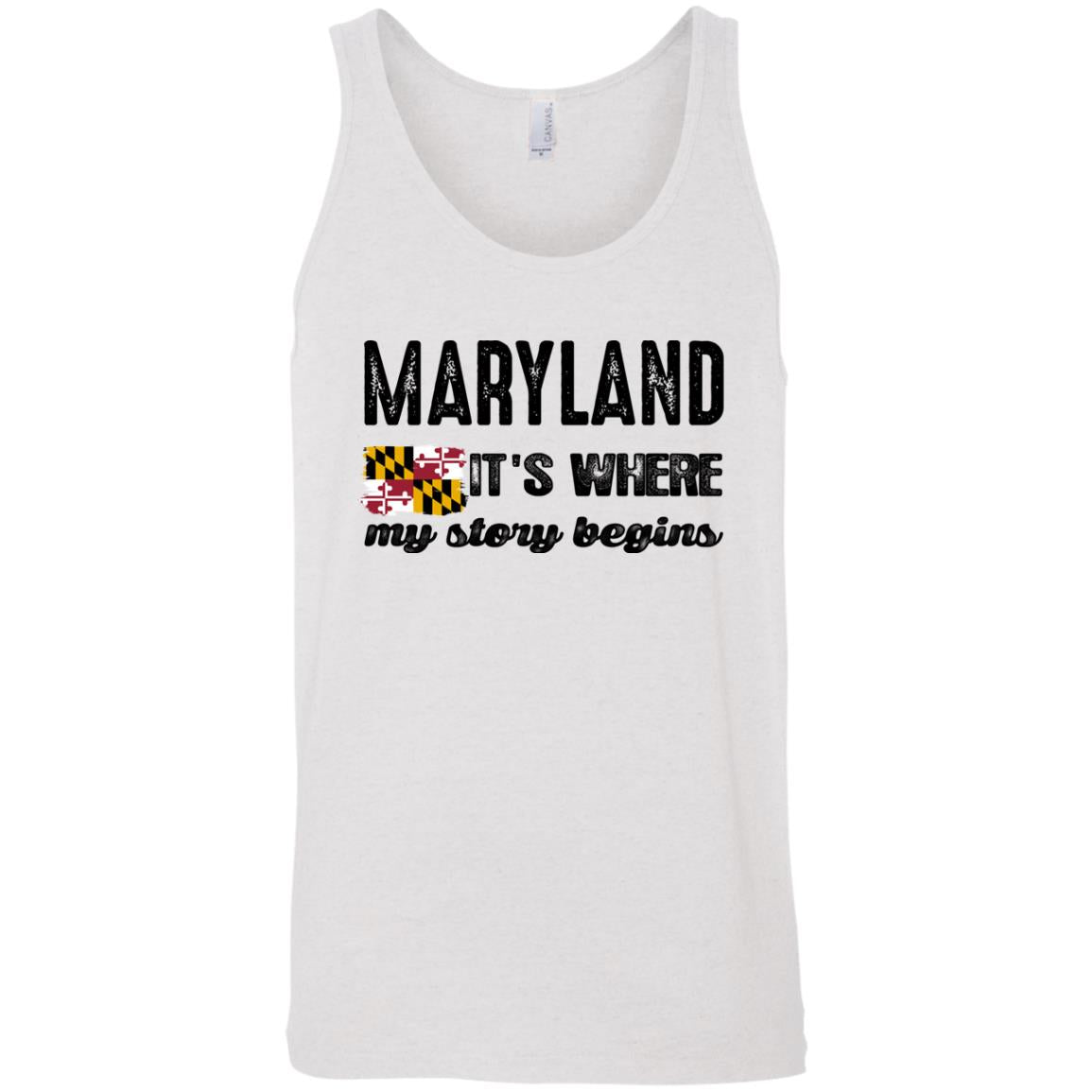 Maryland Where My Story Begins T-shirt - T-shirt Teezalo