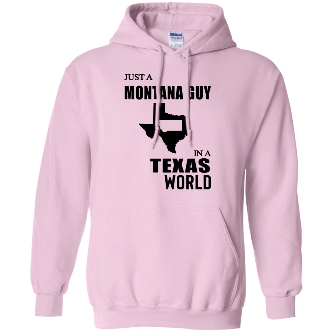 Just A Montana Guy In A Texas World T-Shirt - T-shirt Teezalo