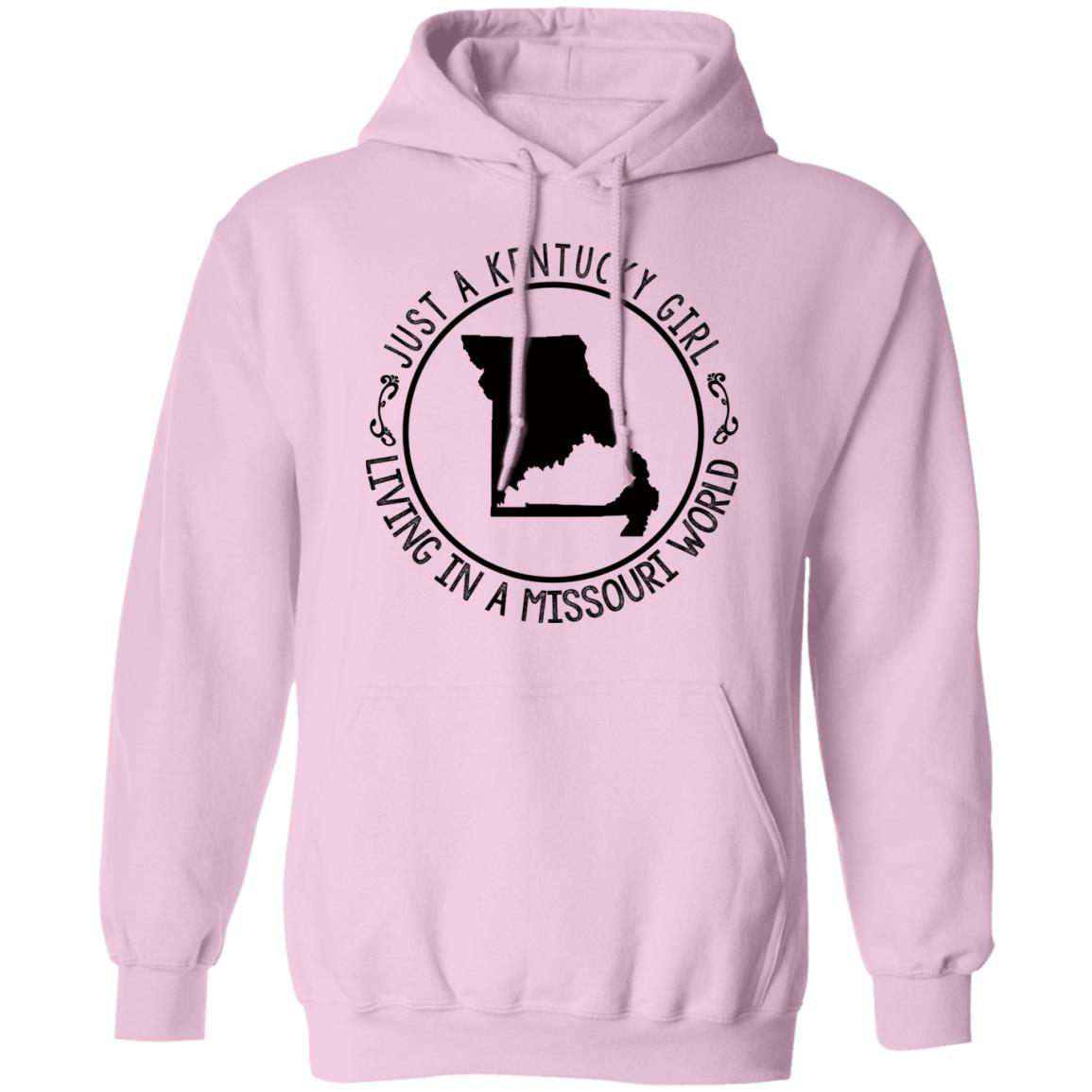 Kentucky Girl Living In Missouri World T-Shirt - T-shirt Teezalo