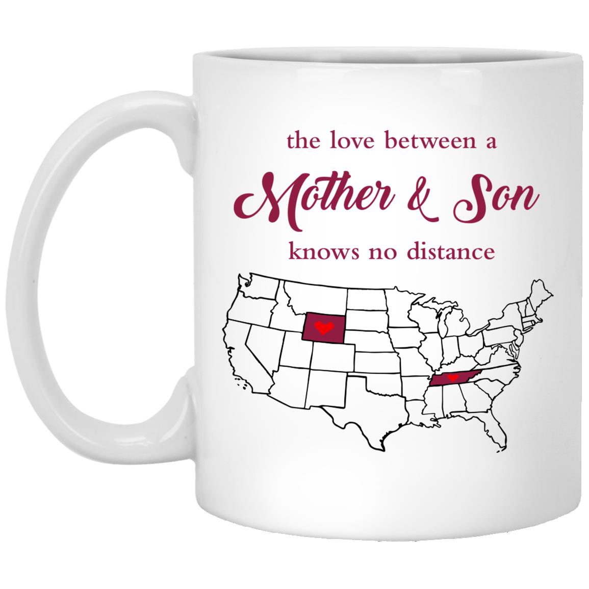 Tennessee Wyoming The Love Between Mother And Son Mug - Mug Teezalo