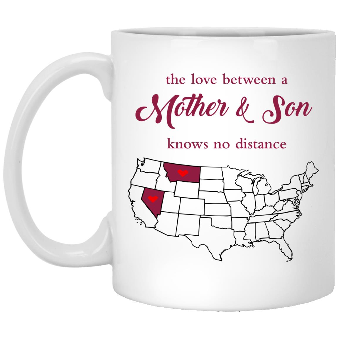 Montana Nevada The Love Between Mother And Son Mug - Mug Teezalo