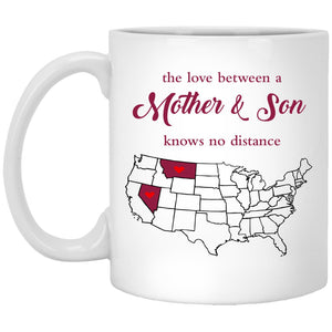 Montana Nevada The Love Between Mother And Son Mug - Mug Teezalo