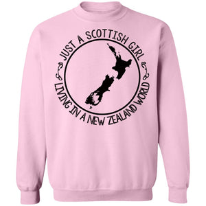 Scottish Girl Living In New Zealand World T-shirt - T-shirt Teezalo