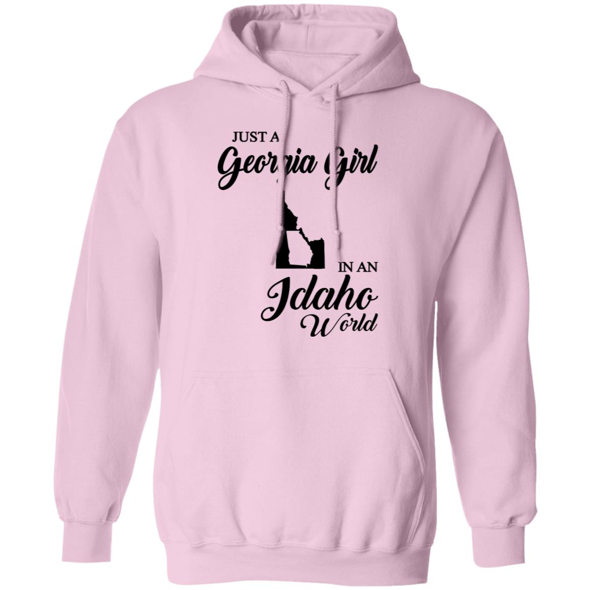 Just A Georgia Girl In An Idaho World T-Shirt - T-Shirt Teezalo